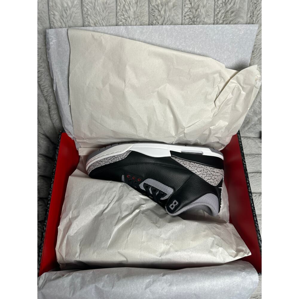 Air Jordan 3 Retro OG Black Cement 2024 Mens 10.5 DN3707-010 New With Box - Picture 6 of 7